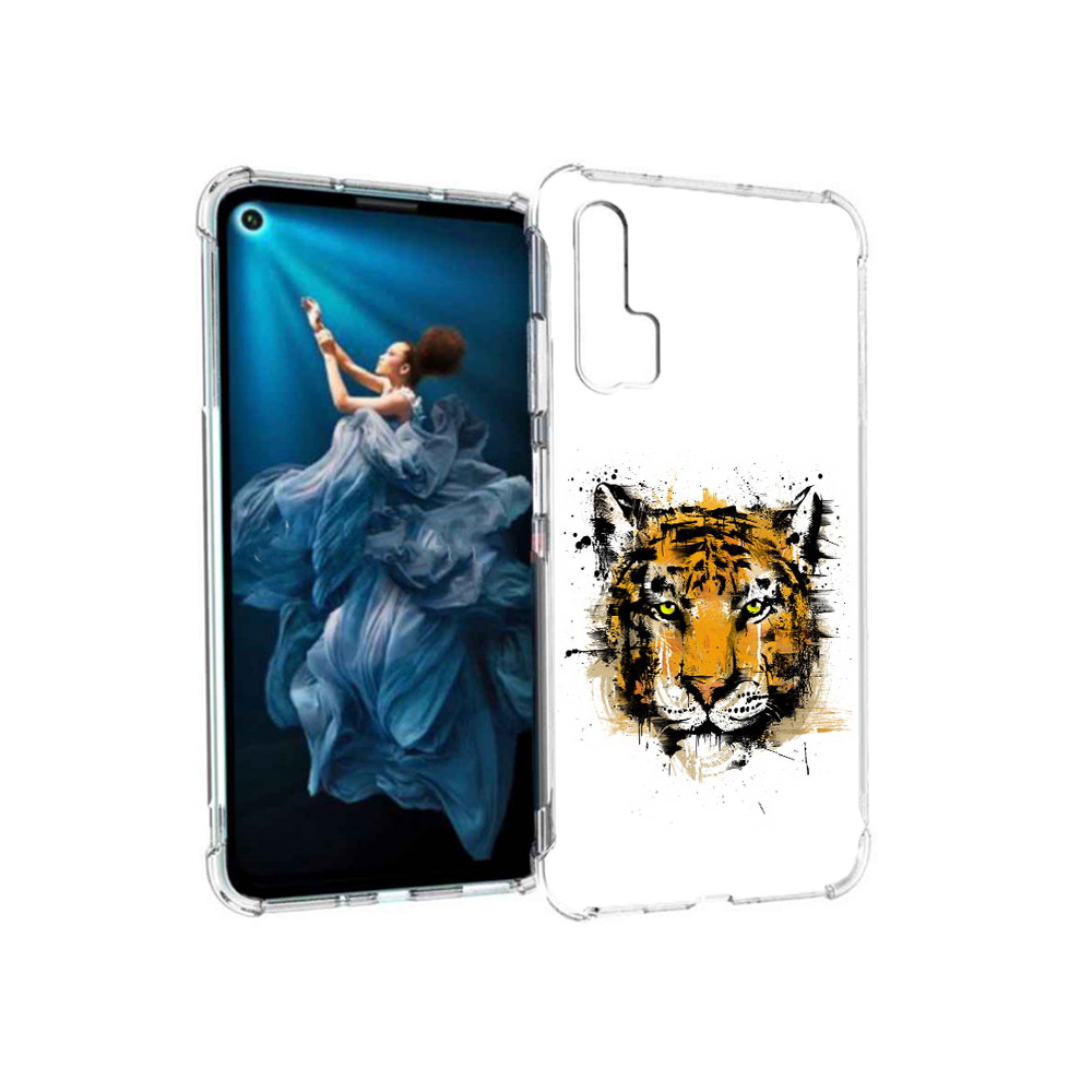 

Чехол MyPads Tocco для Honor 20 Pro тигруля (PT129185.18.643), Прозрачный, Tocco