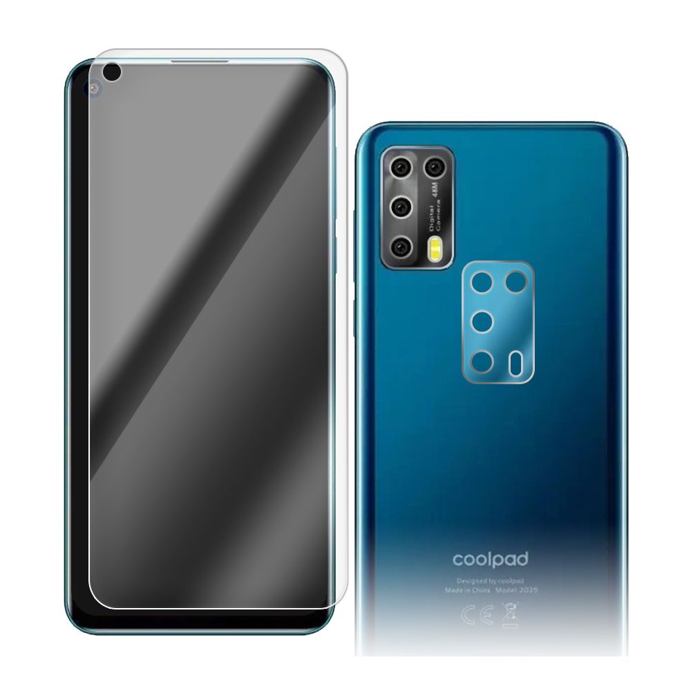 

Стекло защитное гибридное для Coolpad Cool S + защита камеры (2шт.)
