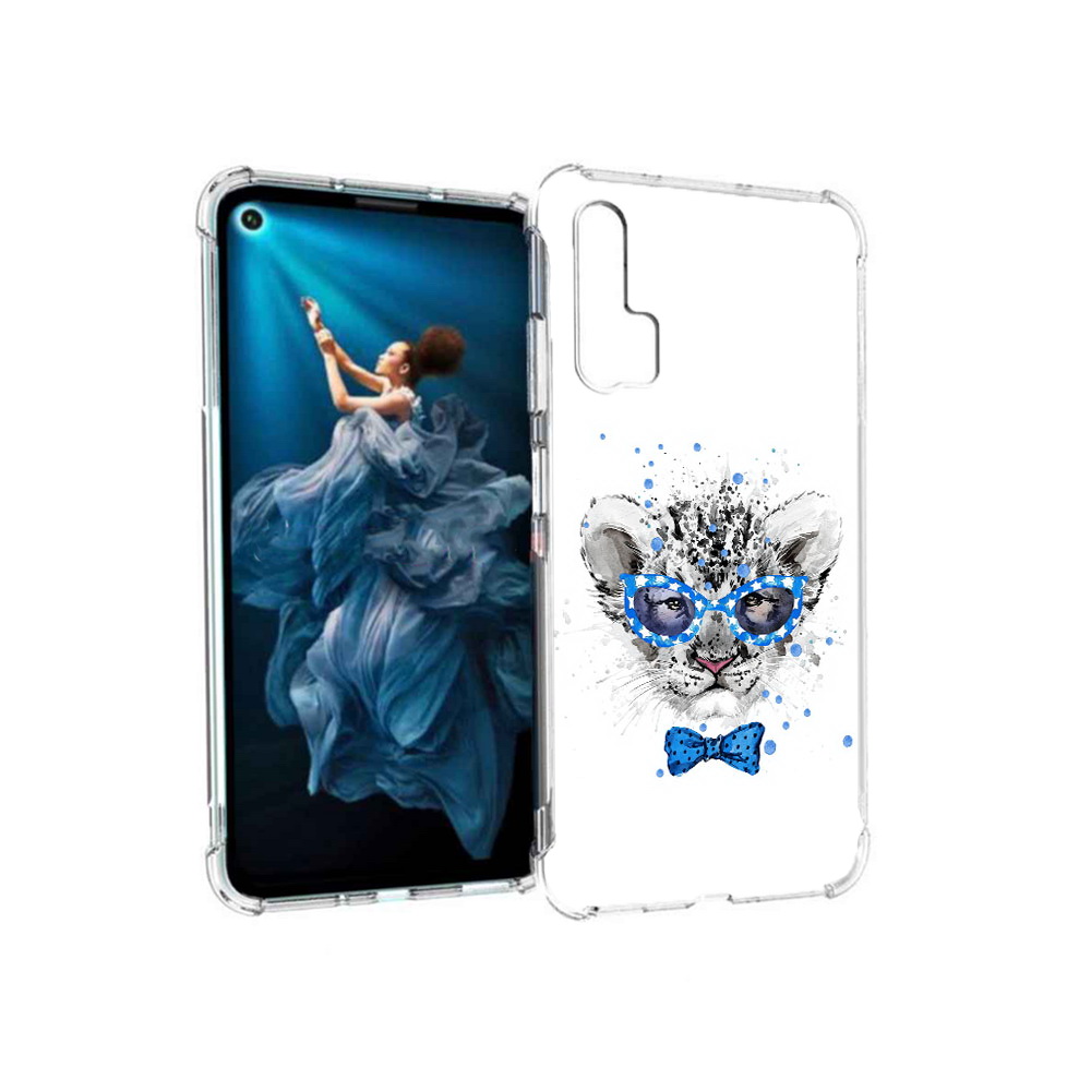 

Чехол MyPads Tocco для Honor 20 Pro тигренок с бабочкой (PT129185.18.642), Прозрачный, Tocco