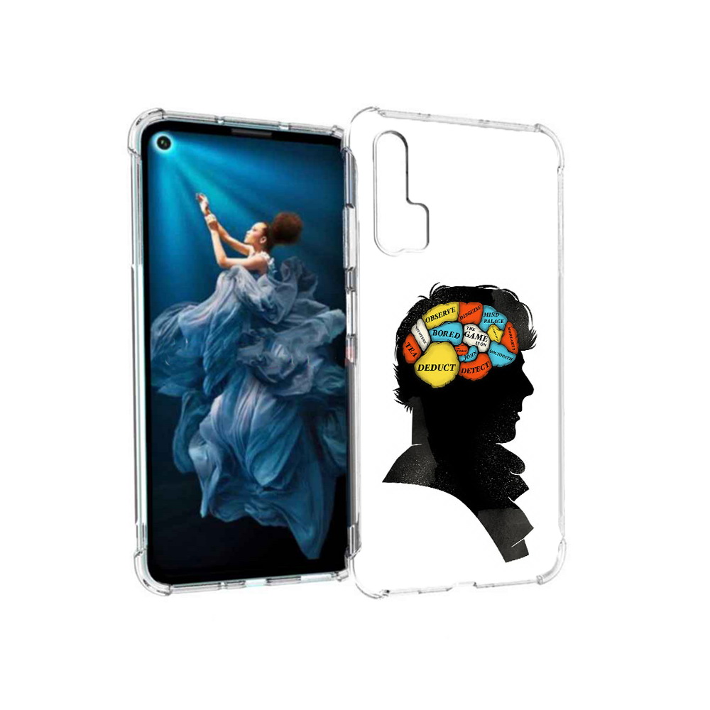 

Чехол MyPads Tocco для Honor 20 Pro темный рисунок (PT129185.18.640), Прозрачный, Tocco
