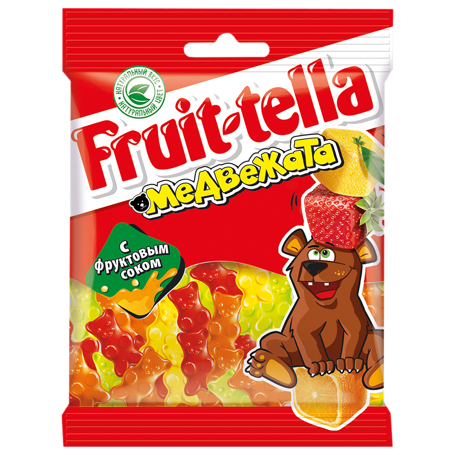 Мармелад жевательный Fruittella медвежата, 70 г