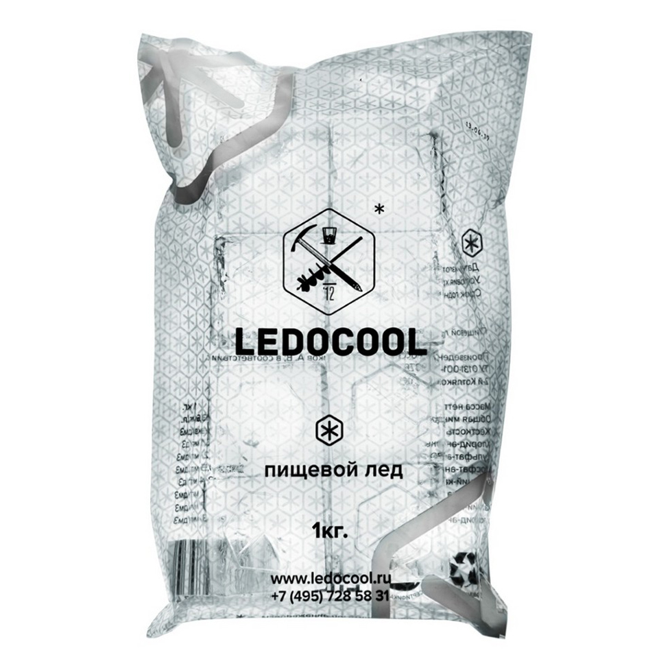 

Лед пищевой Ledcool кубики 1 кг