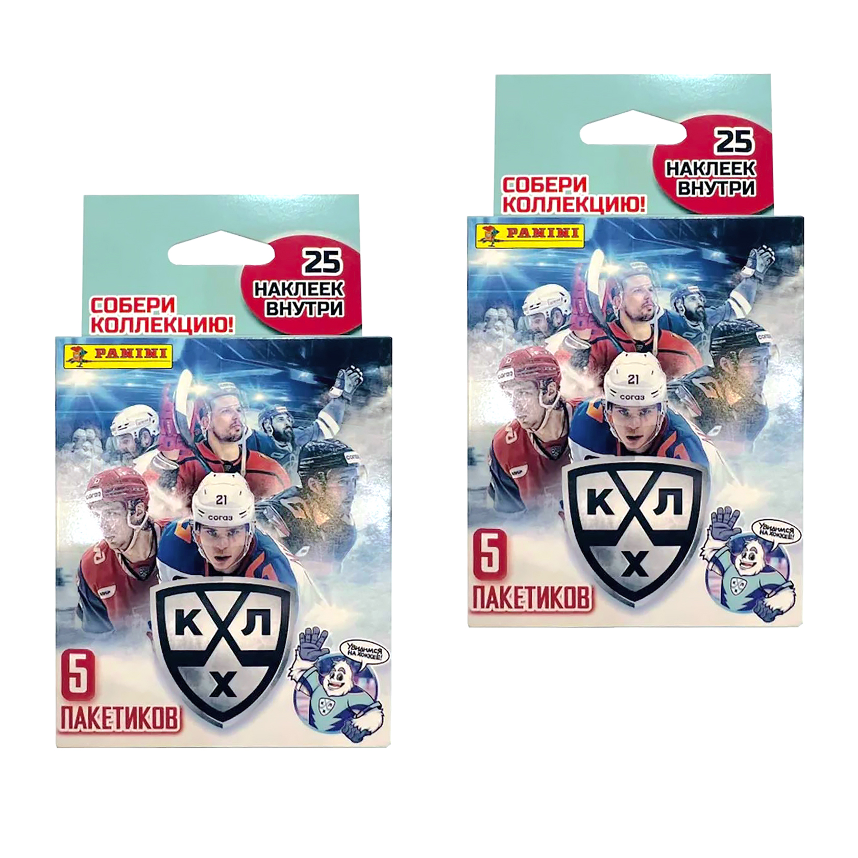 

Наклейки Panini КХЛ сезон 2023-2024, 2 блистера, 50 наклеек, КХЛ сезон 2023-2024