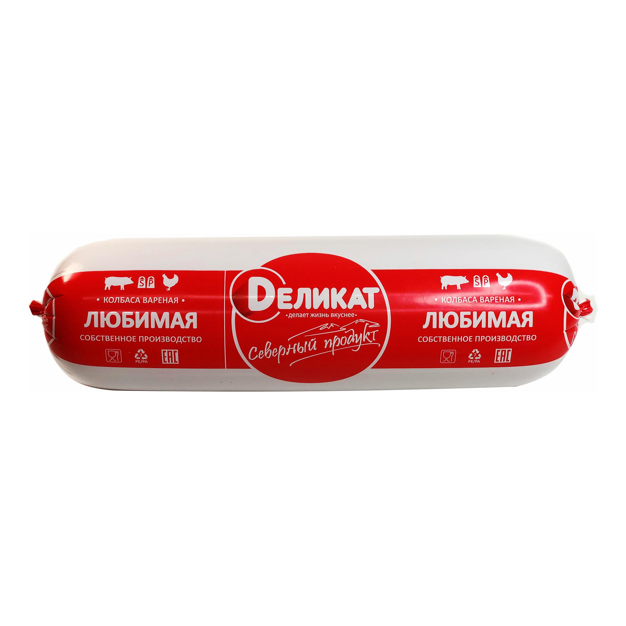 

Колбаса вареная Деликат Любимая +-500 г