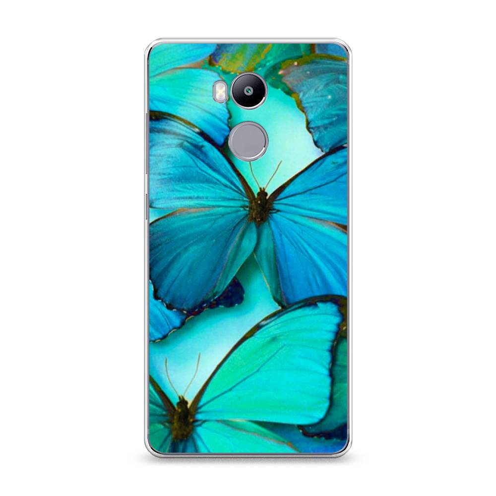 фото Силиконовый чехол "неоновые бабочки" на xiaomi redmi 4 pro awog