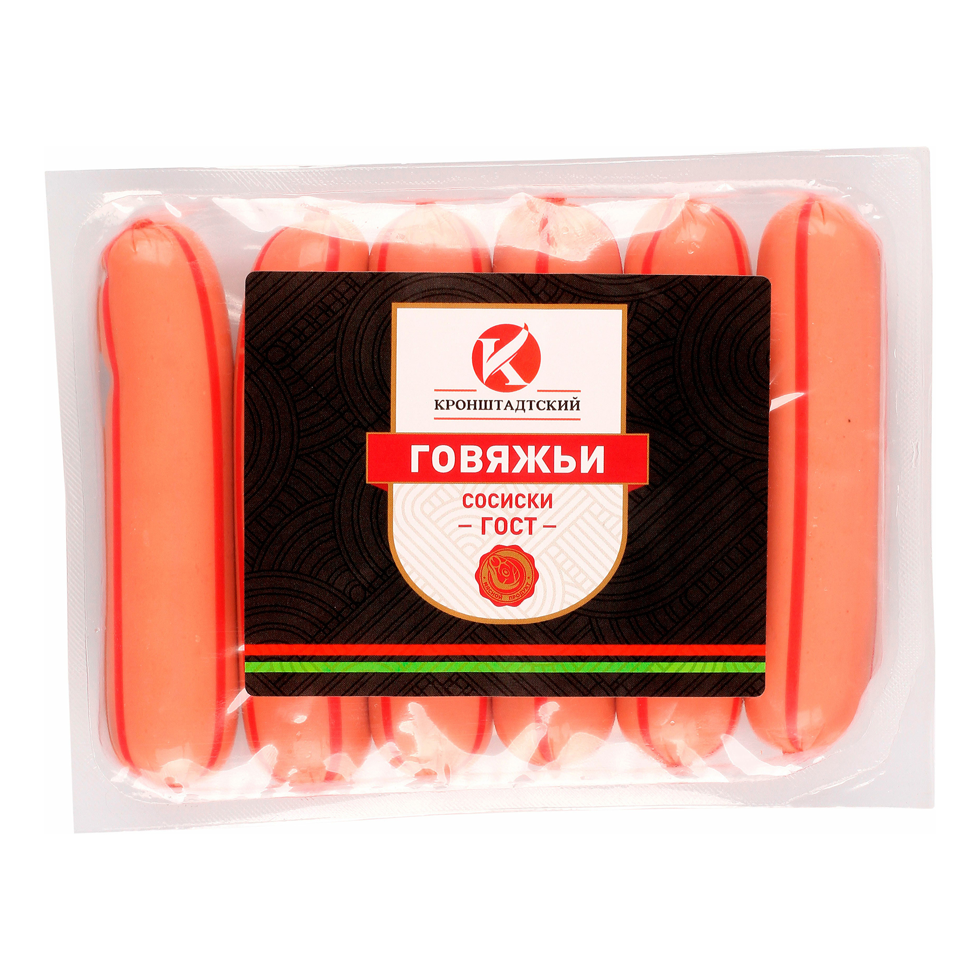 

Сосиски Кронштадтский говяжьи +-900 г