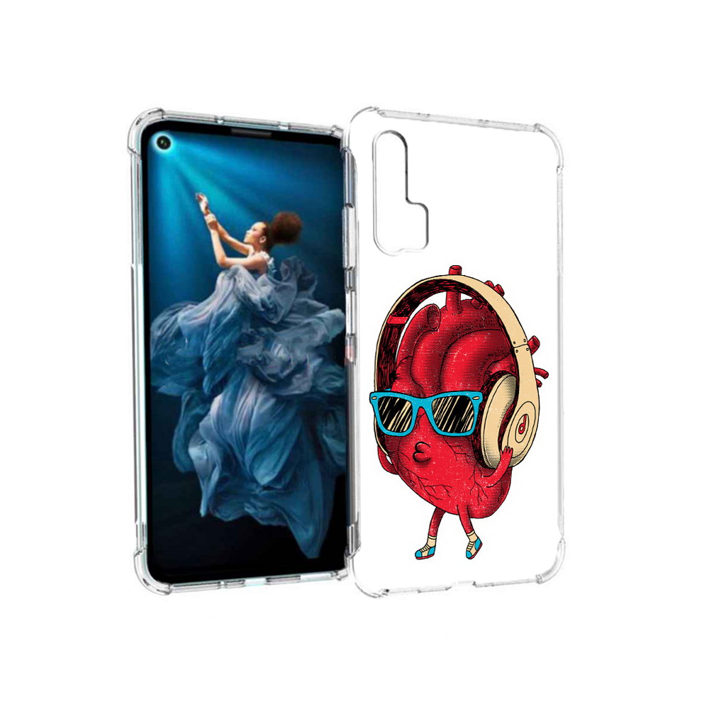 

Чехол MyPads Tocco для Honor 20 Pro слушай сердце (PT129185.18.609), Прозрачный, Tocco