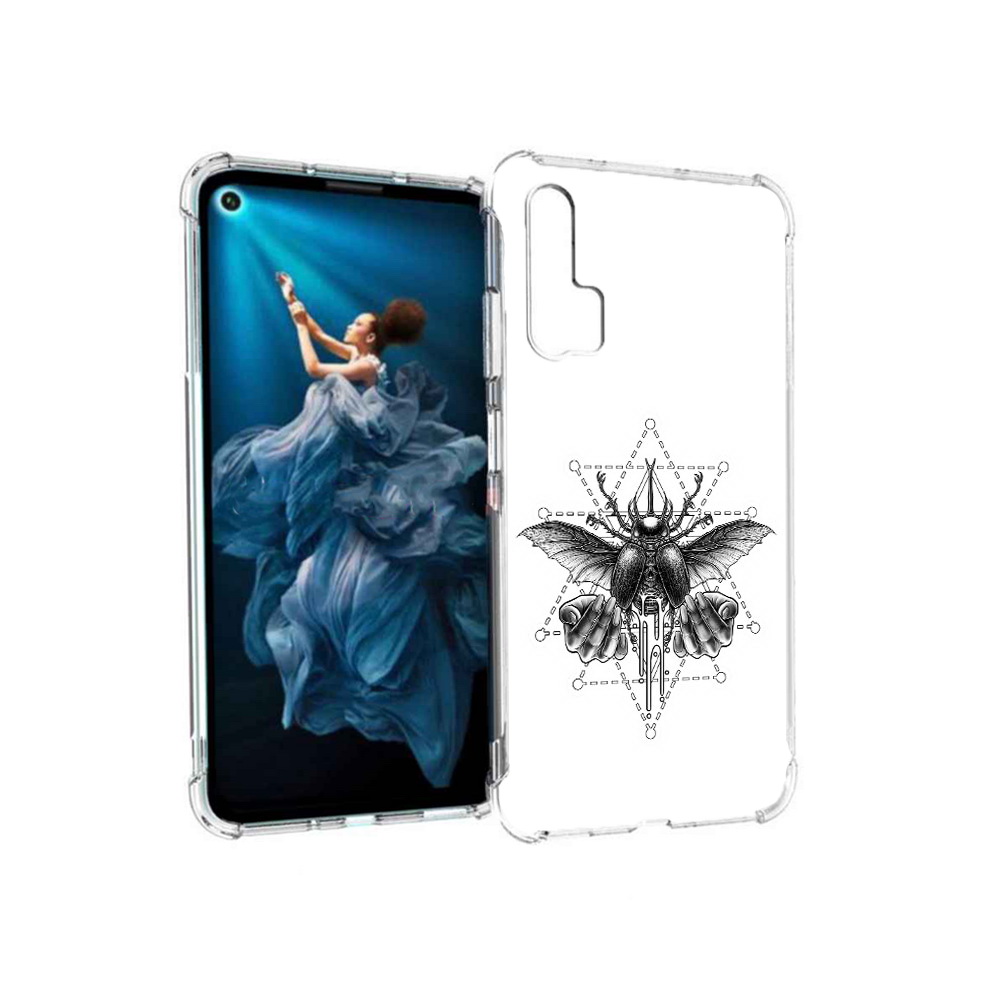 

Чехол MyPads Tocco для Honor 20 Pro скарабей (PT129185.18.601), Прозрачный, Tocco
