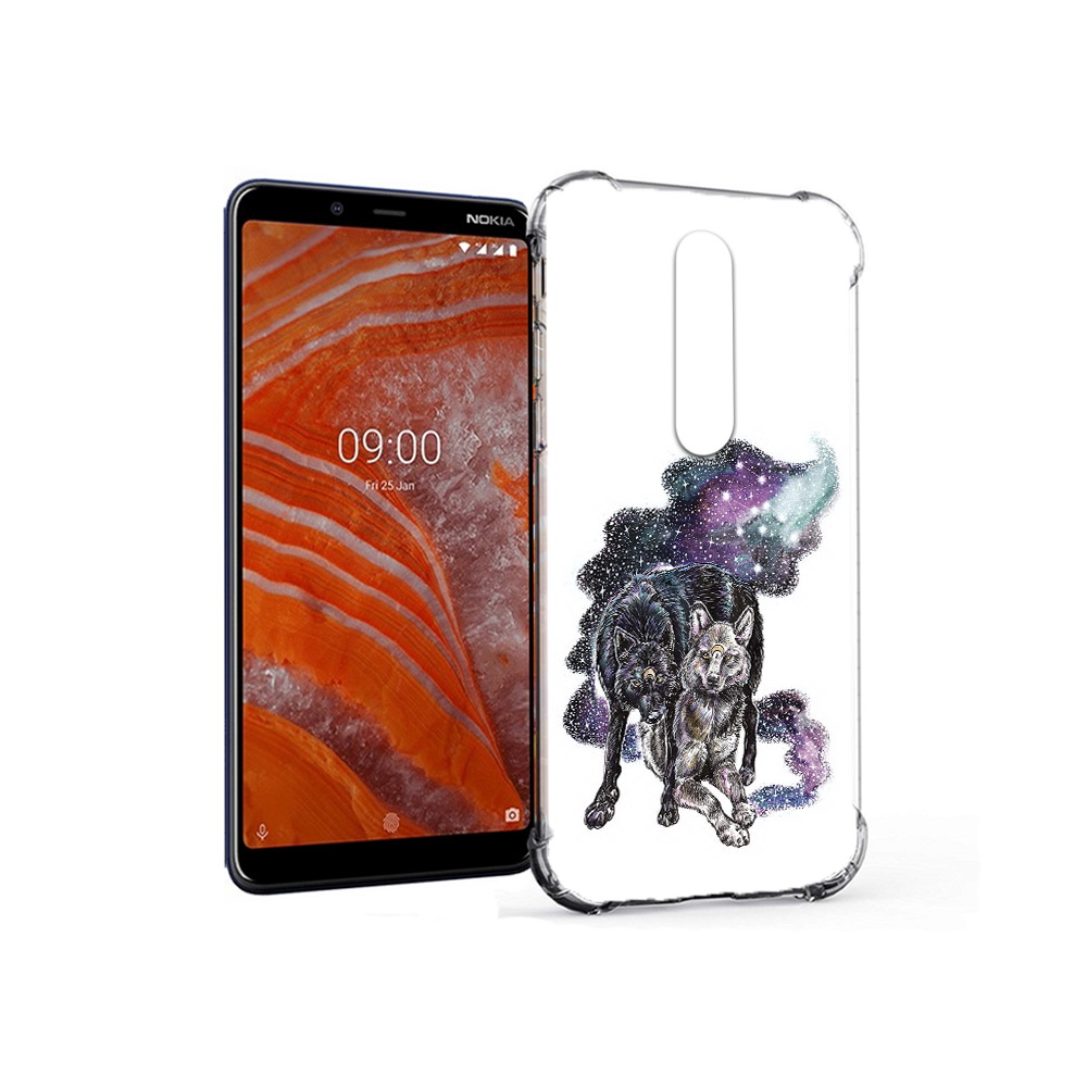 

Чехол MyPads Tocco для Nokia 3.1 Plus звездные волки (PT121397.96.352), Прозрачный, Tocco