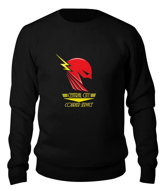 

Свитшот унисекс Printio Flash (молния) черный L, Flash (молния)