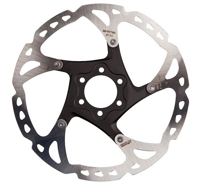 

Тормозной диск Shimano XT SM-RT76 180мм 6-болт (ESMRT76M2), Черный, XT