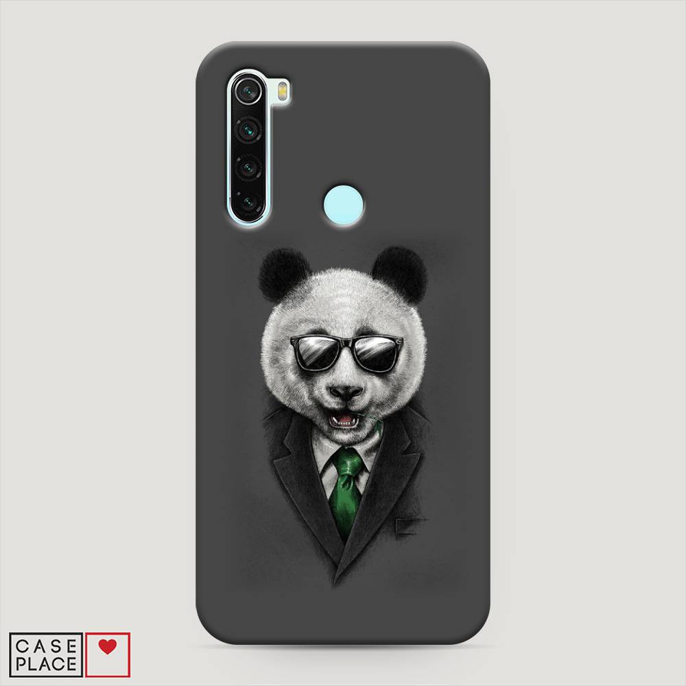 

Пластиковый чехол "Деловая панда" на Xiaomi Redmi Note 8, 36520-7