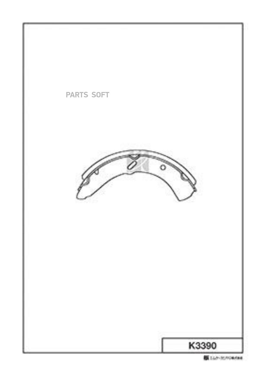 

Тормозные колодки Kashiyama барабанные передние K3390
