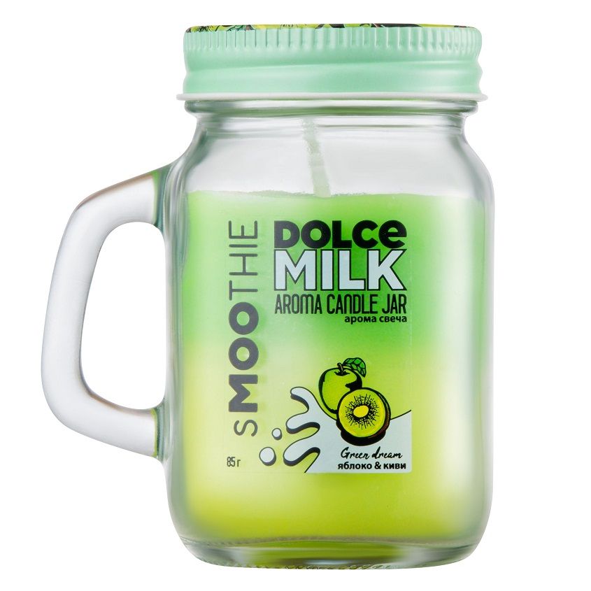 

Свеча DOLCE MILK смузи Green Dream яблоко и киви 85 г, Green Dream яблоко и киви