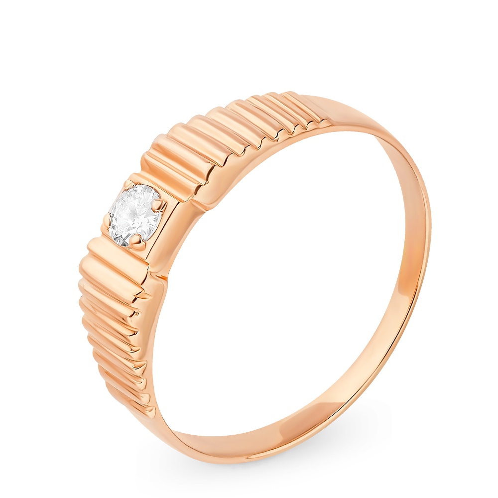 

Кольцо из красного золота с фианитом р. , 585Gold 601006072, 601006072
