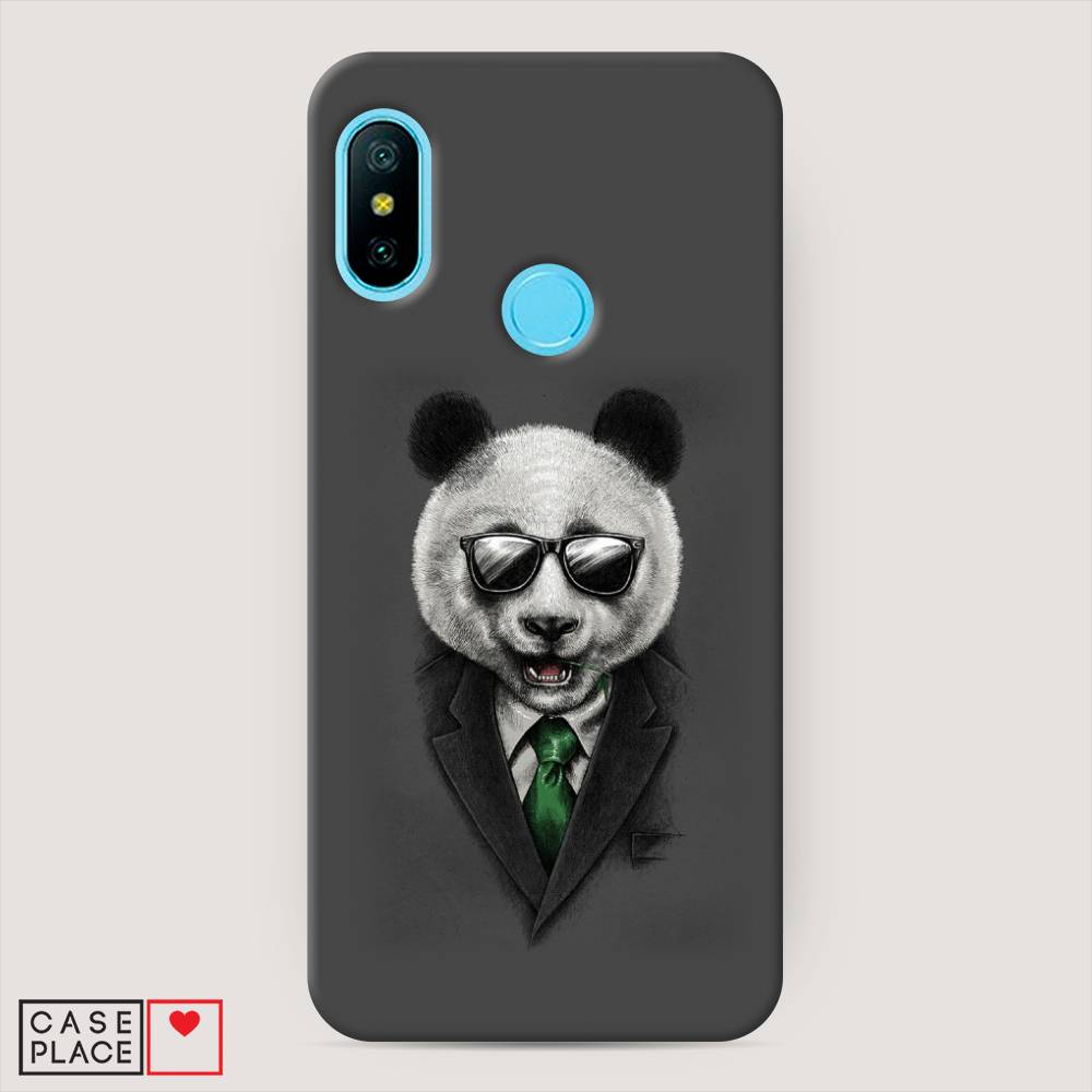 

Пластиковый чехол "Деловая панда" на Xiaomi Redmi 6 Pro, 34020-7