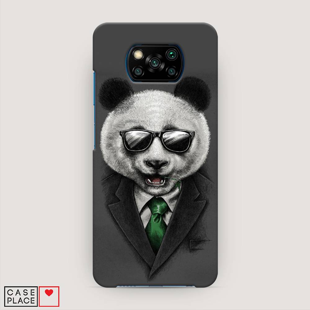 

Пластиковый чехол "Деловая панда" на Xiaomi Poco X3 NFC, 39220-7