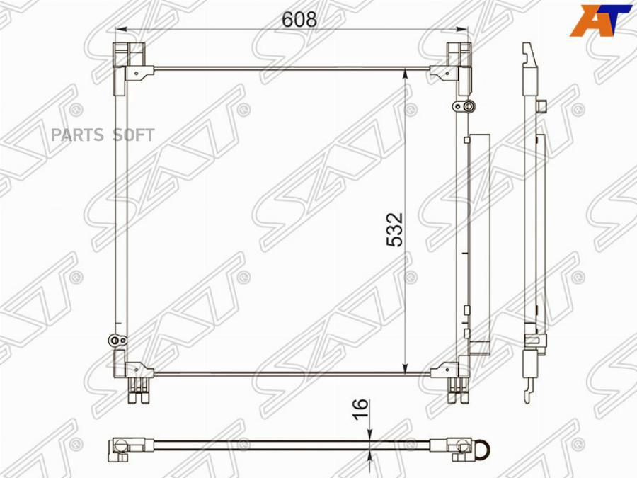 

Радиатор Кондиционера Toyota Hilux Revo 15- Sat арт. ST-TY98-394-0