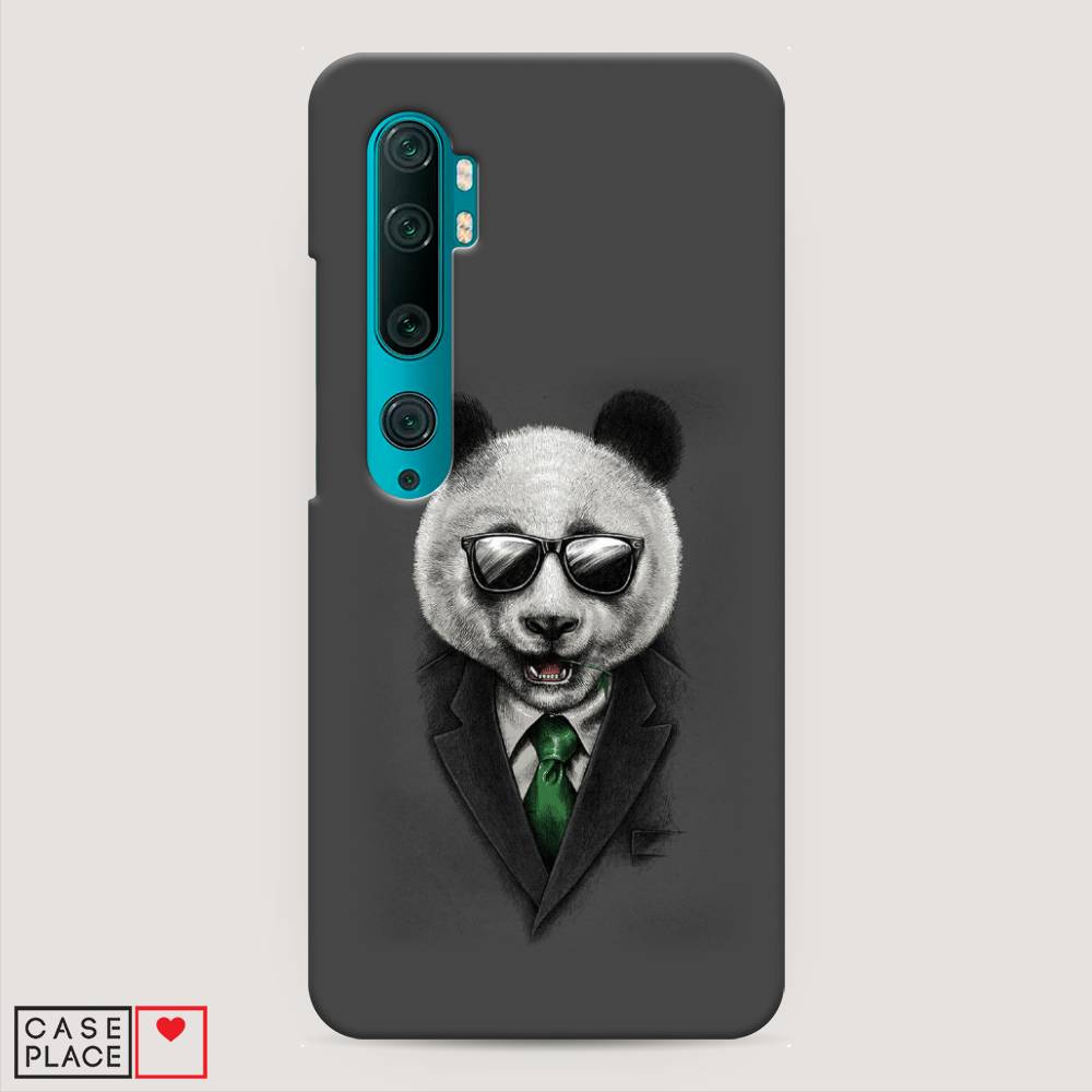 

Пластиковый чехол "Деловая панда" на Xiaomi Mi Note 10, 37320-7