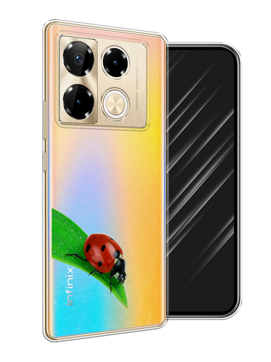 

Чехол Awog на Infinix Note 40 Pro "На счастье", Белый;красный;зеленый, 3105750-1