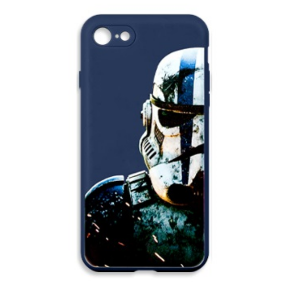 

Чехол iPhone 7/8/SE(2020) NANO 2.0 mm (с магнитом и принтом) "Star Wars" синий