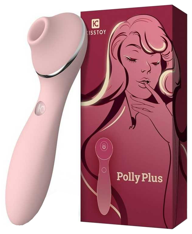 фото Мембранный вибростимулятор клитора kiss toy polly plus розовый 16,8 см