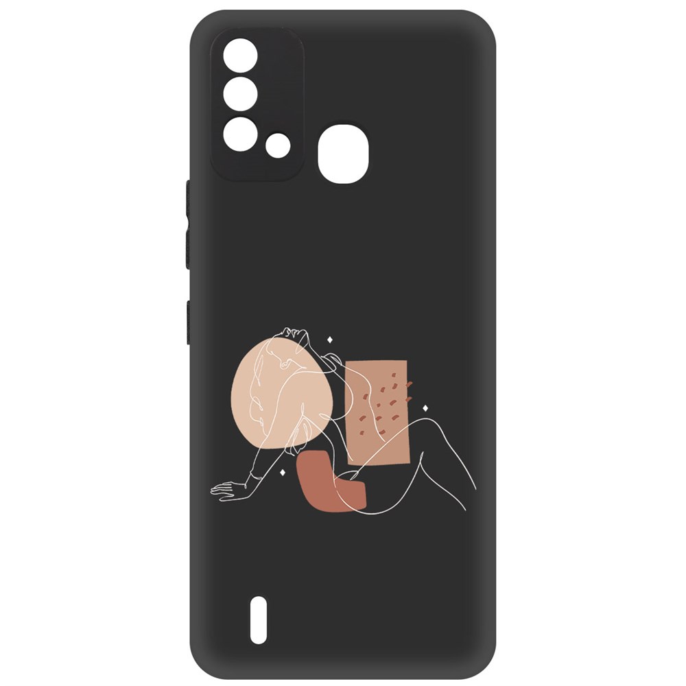 фото Чехол-накладка krutoff soft case чувственность для itel vision 2s черный