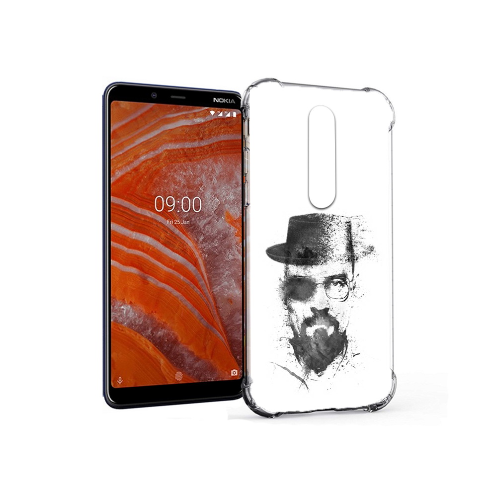 

Чехол MyPads Tocco для Nokia 3.1 Plus загадочный человек (PT121397.96.347), Прозрачный, Tocco