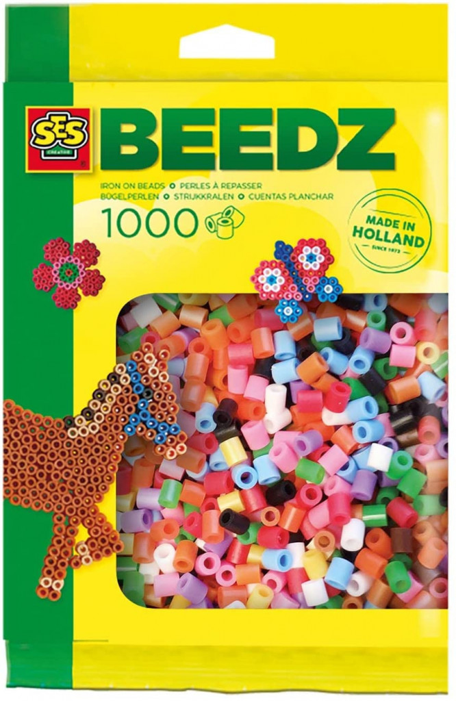 Бусины для термомозаики SES Creative Beedz, 1000 шт, разноцв.микс, 5 лет+