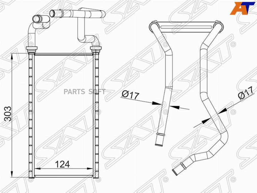 

Радиатор Отопителя Салона Toyota Land Cruiser 200/Lexus Lx570 07- Sat арт. ST-TY92-395-0