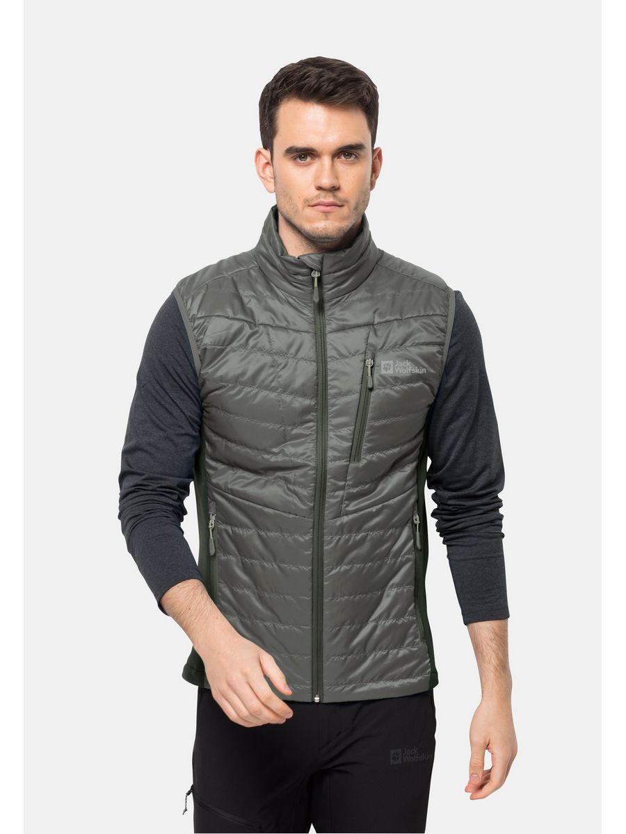 

Утепленный жилет мужской Jack Wolfskin JA442F0F9 хаки XL, JA442F0F9