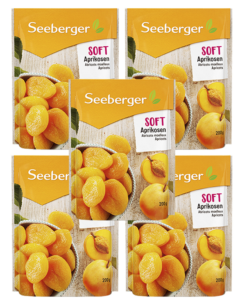 Мягкие абрикосы Seeberger 200 гр. x 5