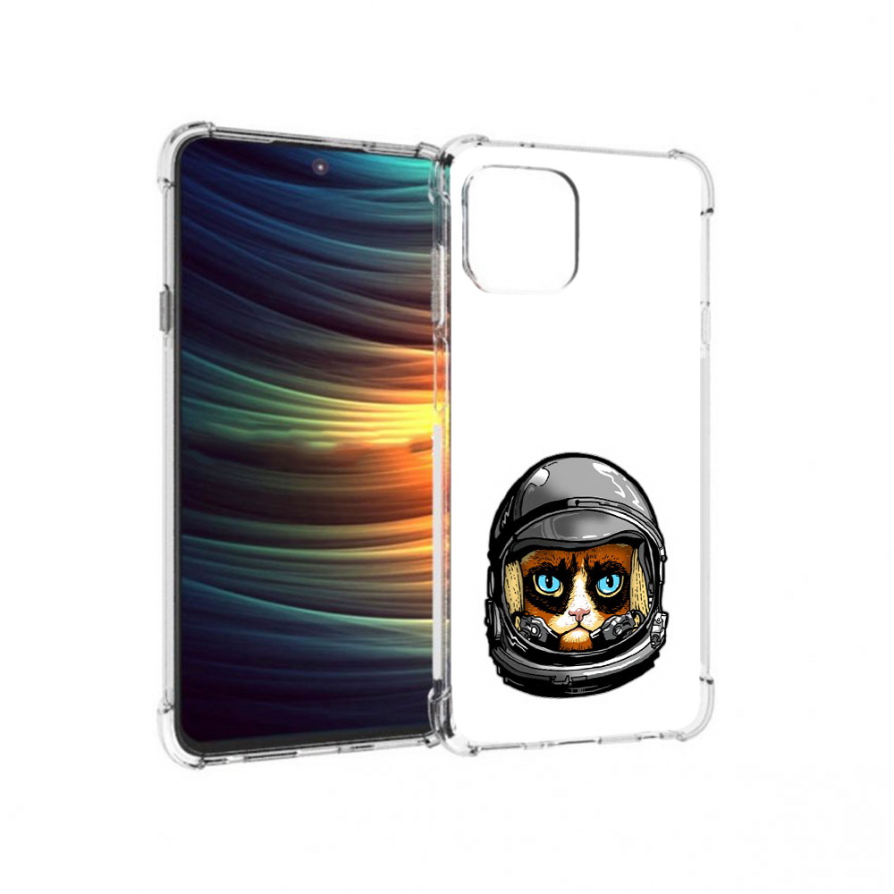 

Чехол MyPads Tocco для Motorola 20 Lite кот космонавт (PT227073.348.400), Прозрачный, Tocco