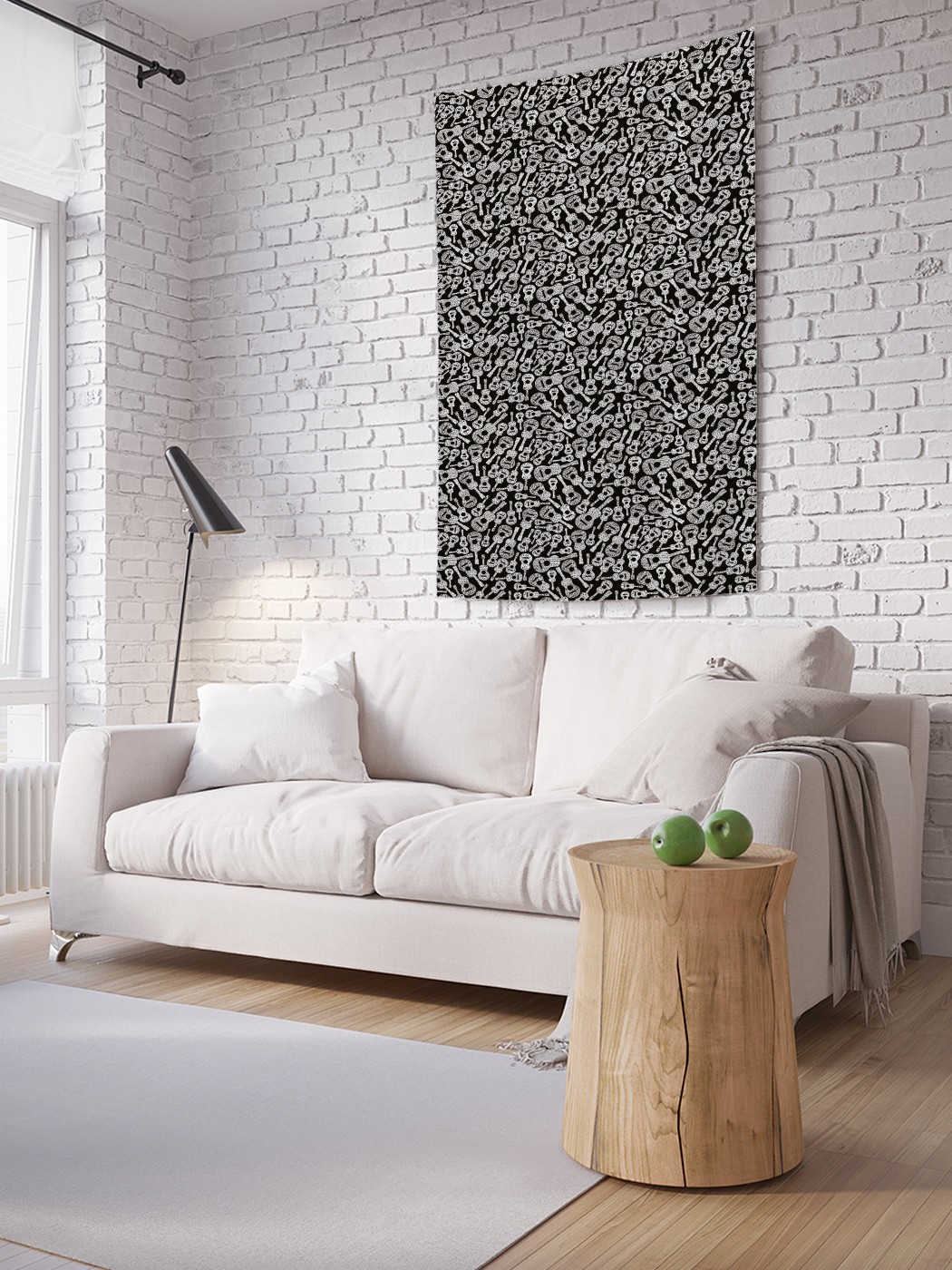 

Вертикальное фотопанно на стену JoyArty Гитары гранж 150x200 см, Гитары гранж
