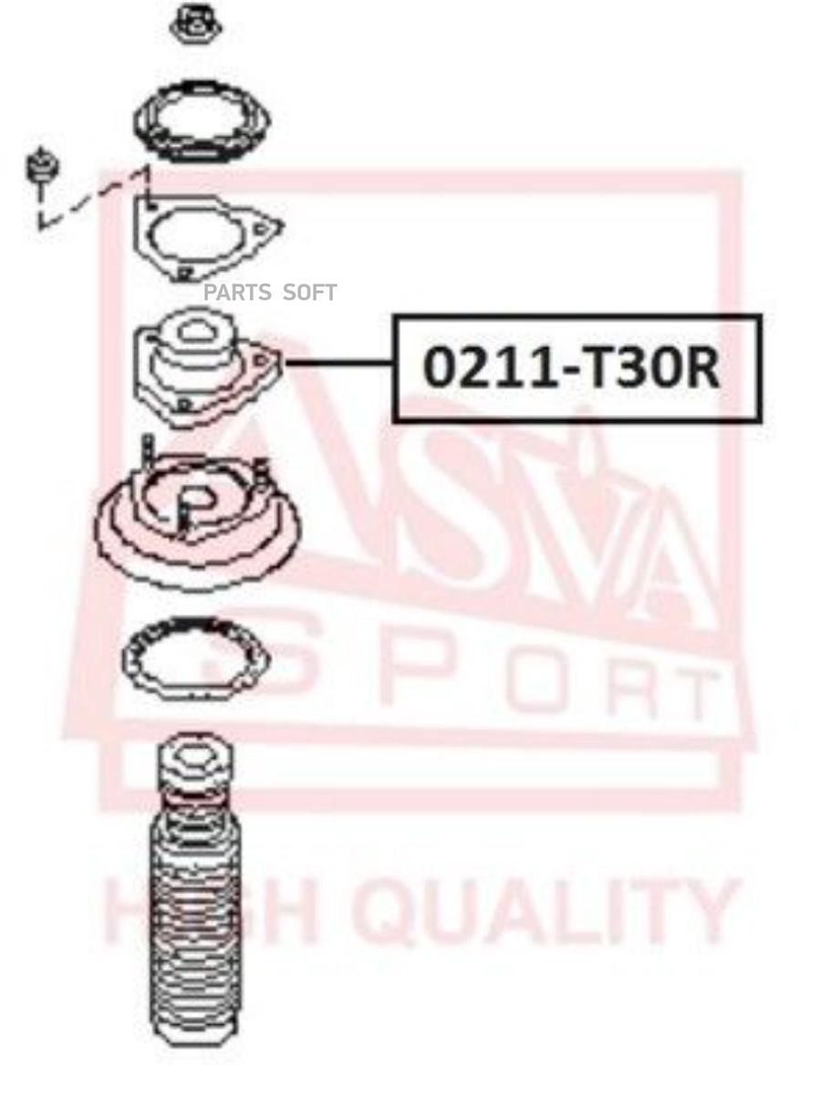 

Опора Амортизатора Nissan X-Trail I T30 (2001-2013) ASVA 0211-T30R