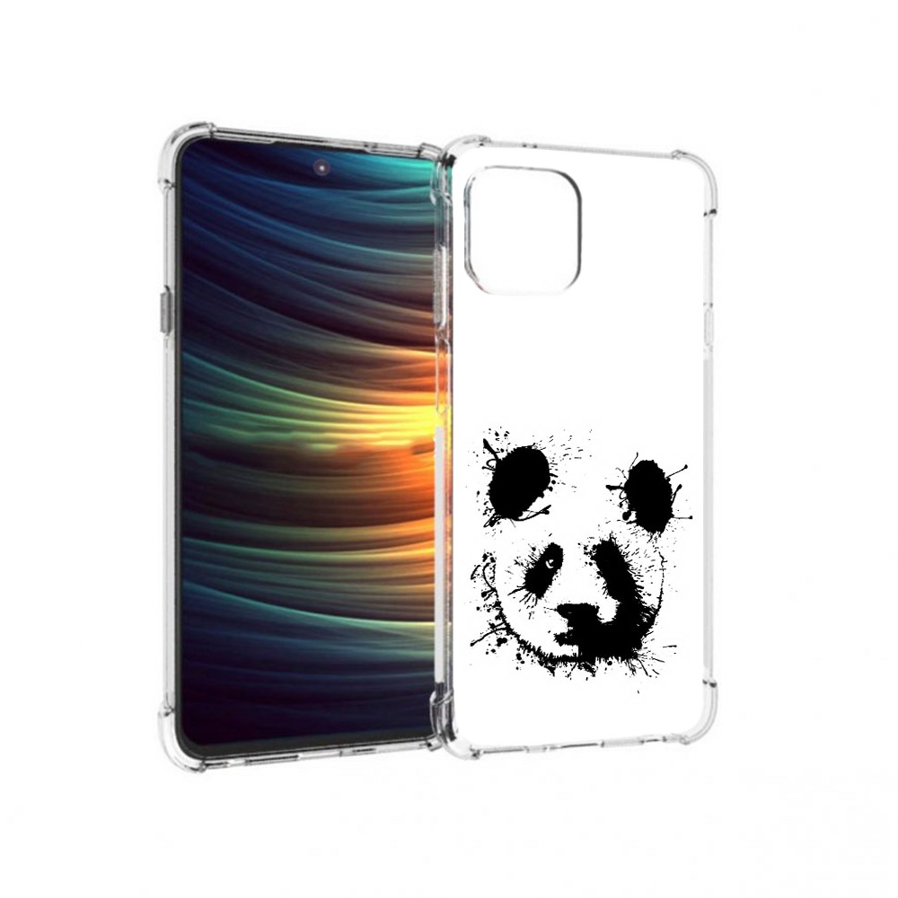 

Чехол MyPads Tocco для Motorola 20 Lite клякса-панда (PT227073.348.389), Прозрачный, Tocco