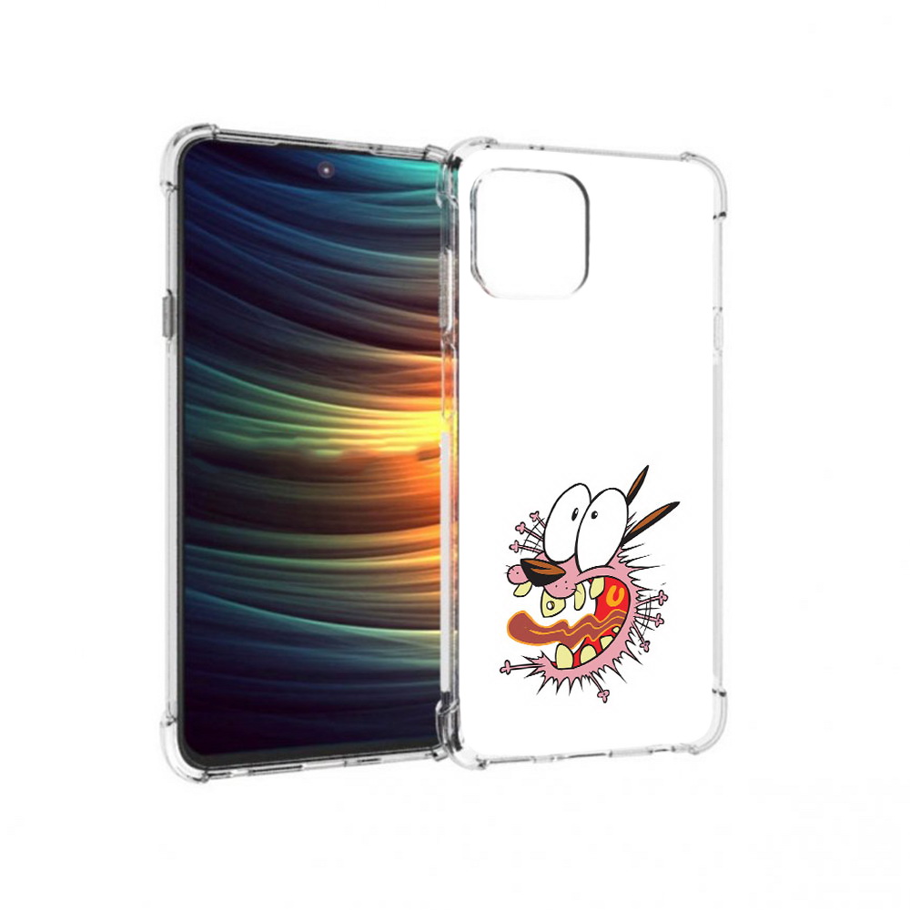 

Чехол MyPads Tocco для Motorola 20 Lite испуганный бобик (PT227073.348.381), Прозрачный, Tocco