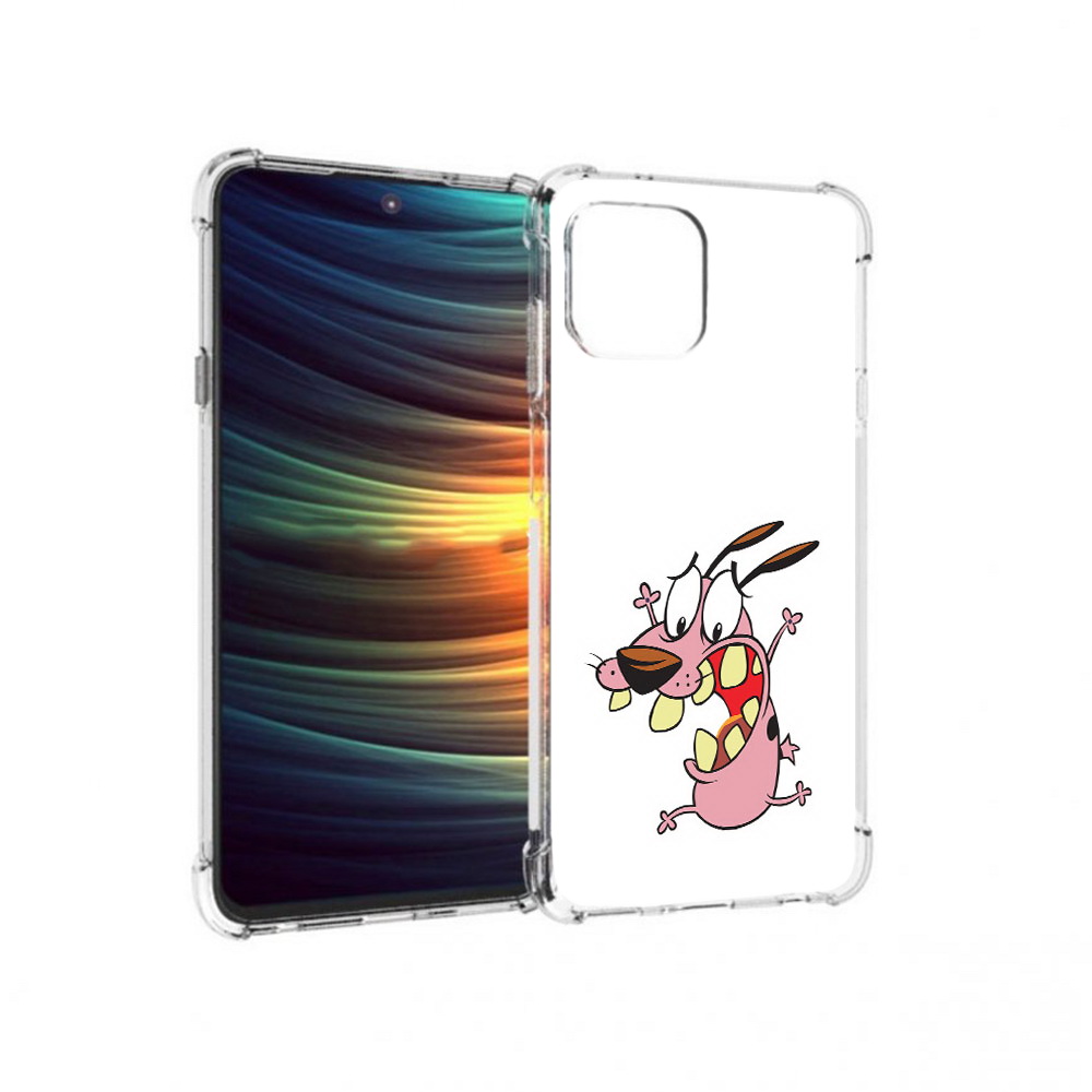 

Чехол MyPads Tocco для Motorola 20 Lite зубастый бобик (PT227073.348.371), Прозрачный, Tocco