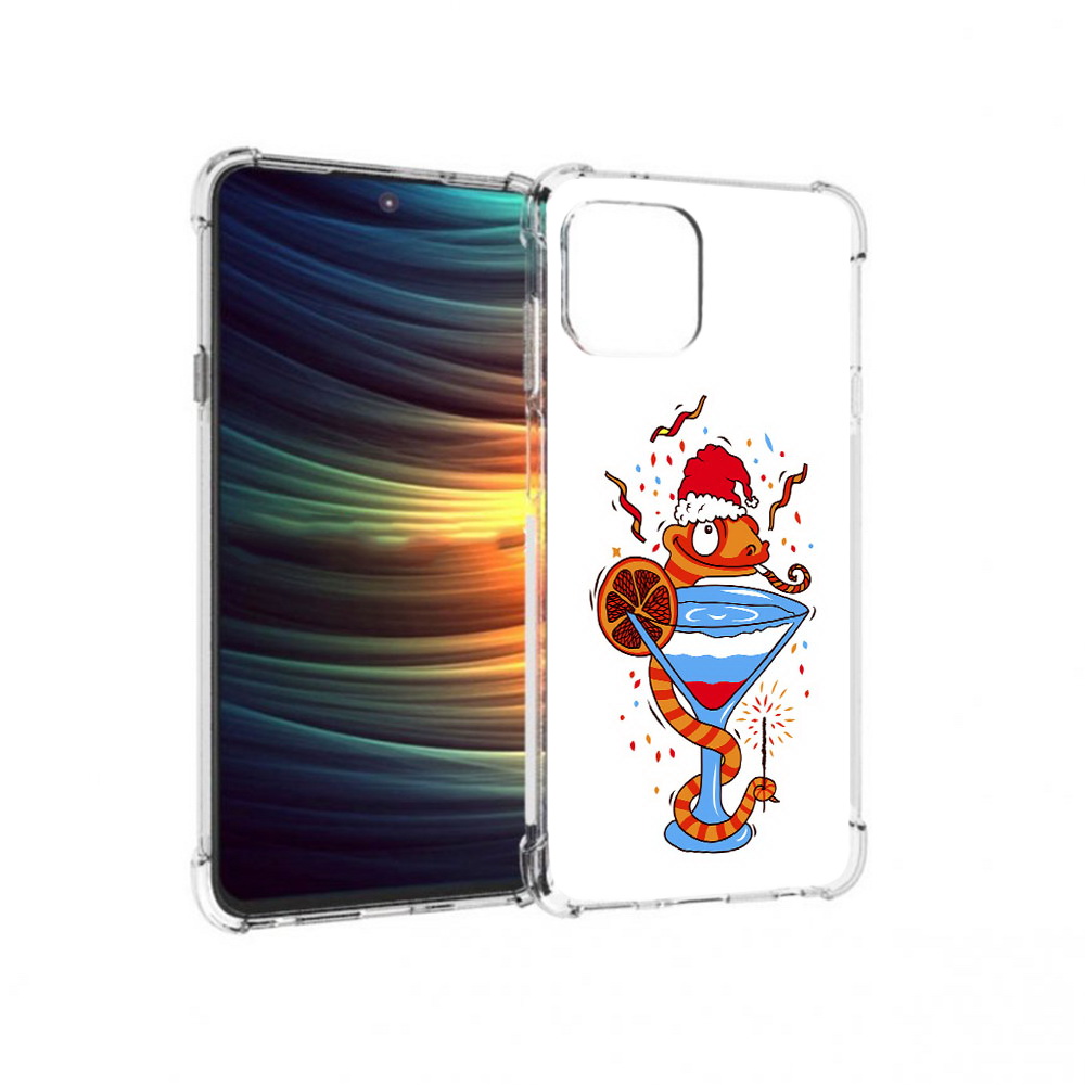 

Чехол MyPads Tocco для Motorola 20 Lite змейка (PT227073.348.364), Прозрачный, Tocco