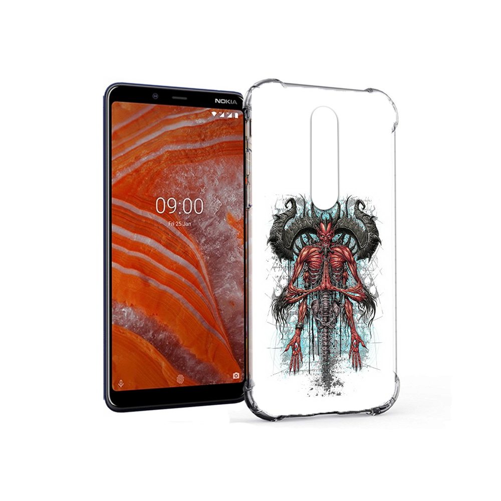 

Чехол MyPads Tocco для Nokia 3.1 Plus дьявол (PT121397.96.340), Прозрачный, Tocco