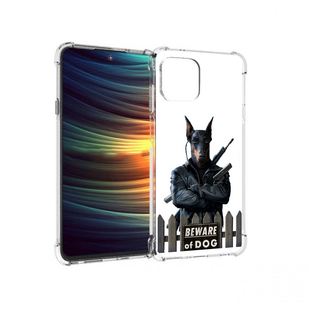 

Чехол MyPads Tocco для Motorola 20 Lite доберман (PT227073.348.332), Прозрачный, Tocco