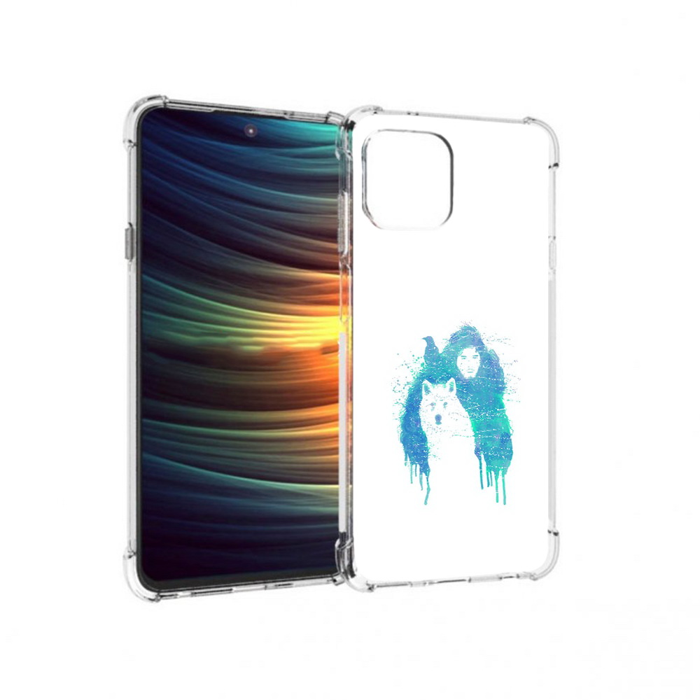 

Чехол MyPads Tocco для Motorola 20 Lite джон сноу (PT227073.348.323), Прозрачный, Tocco
