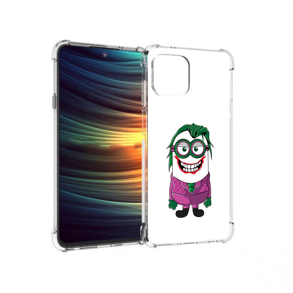 

Чехол MyPads Tocco для Motorola 20 Lite джокер миньон (PT227073.348.322), Прозрачный, Tocco