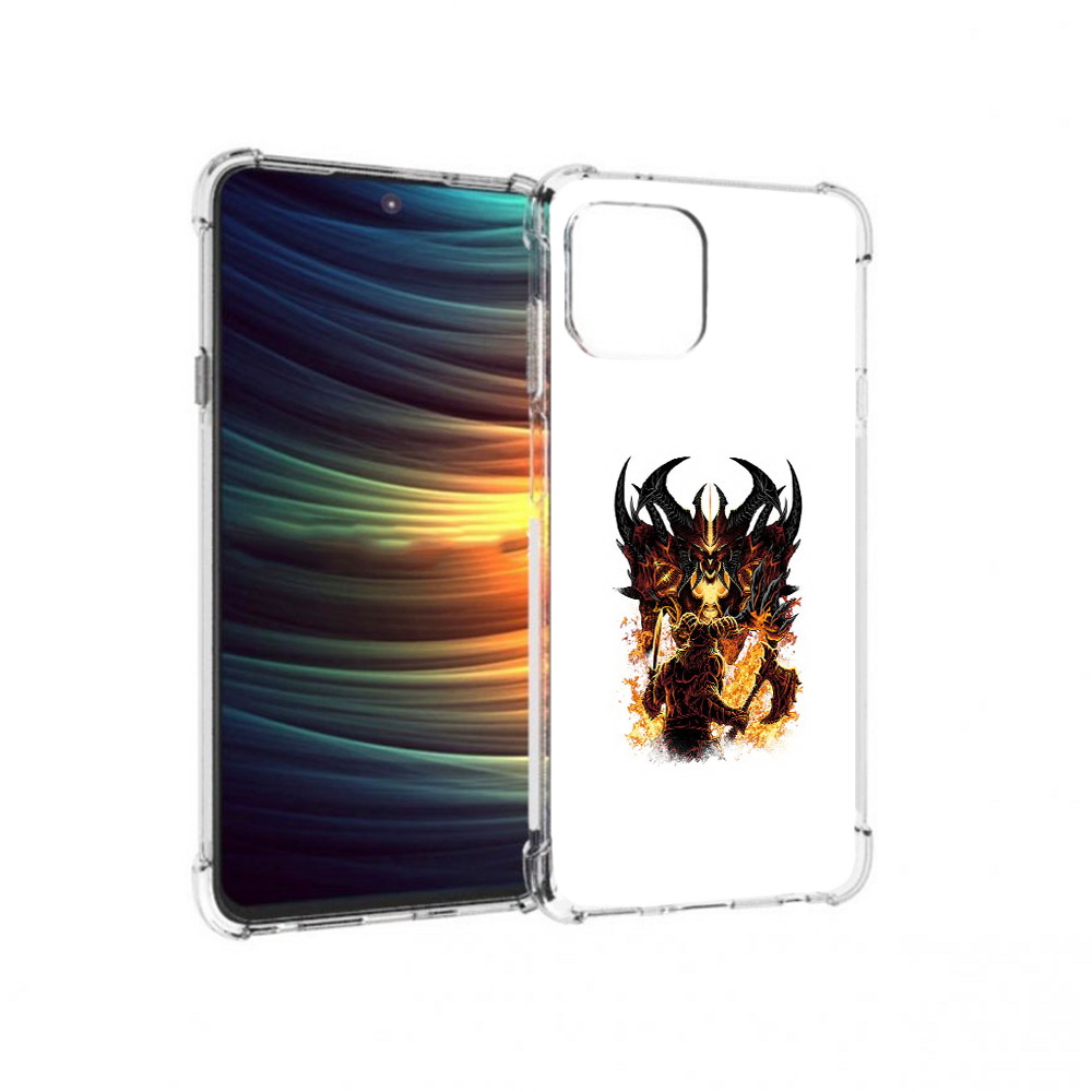 

Чехол MyPads Tocco для Motorola 20 Lite демон shadow fiend (PT227073.348.318), Прозрачный, Tocco