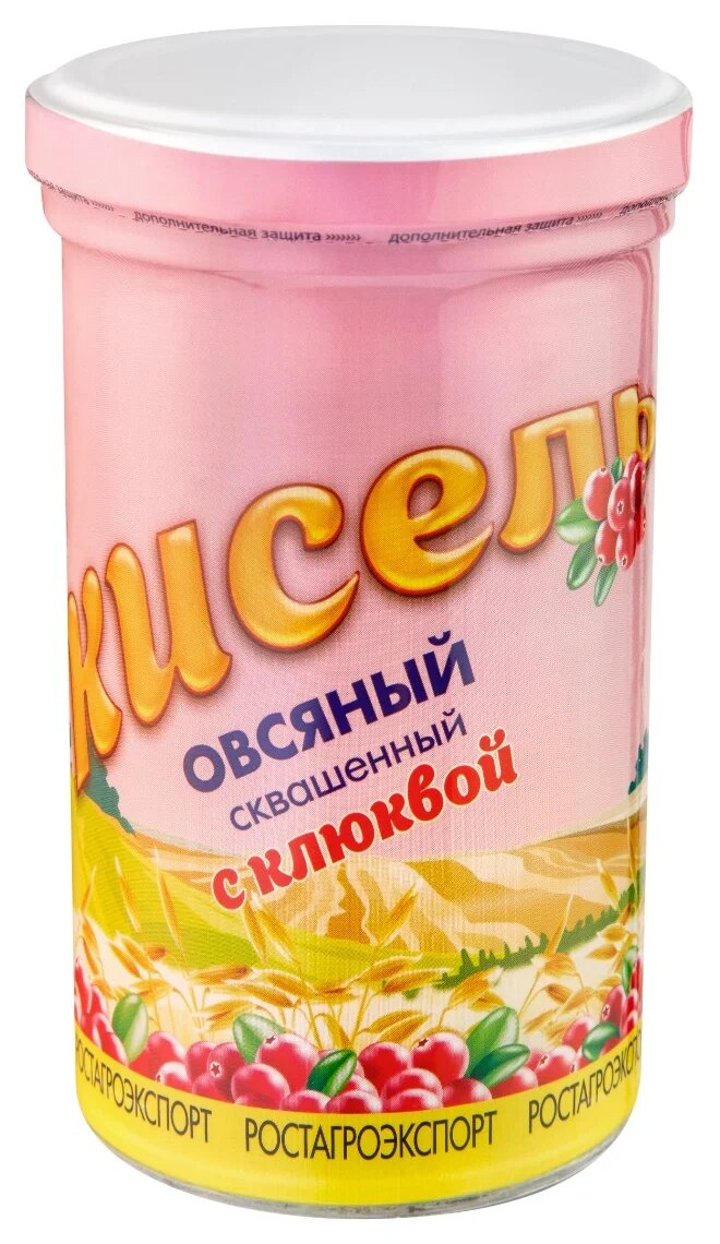 

Кисель Ростагроэкспорт овсяный, с клюквой, 230 г