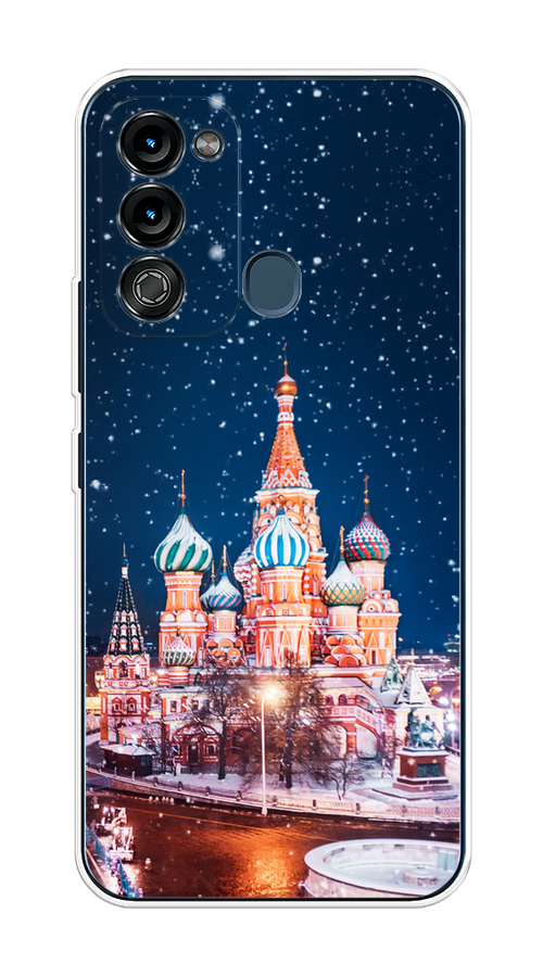 

Чехол на Itel Vision 3 "Москва 1", Коричневый;синий;белый, 3200850-1