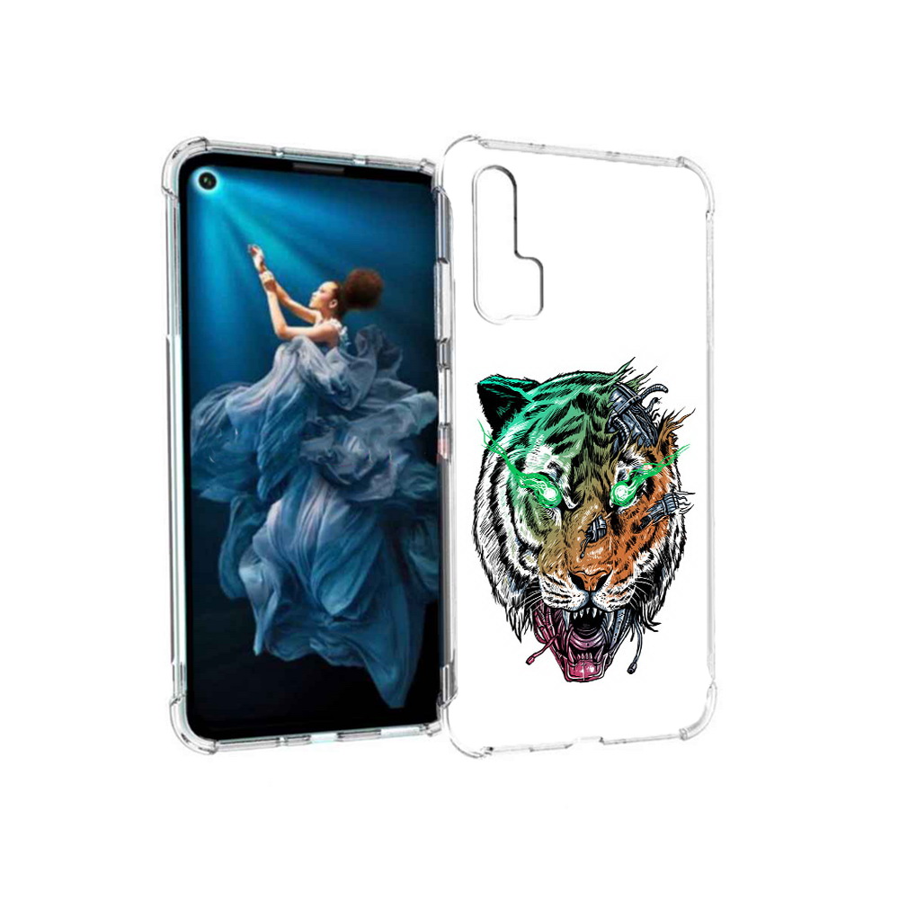 

Чехол MyPads Tocco для Honor 20 Pro робо-тигр (PT129185.18.584), Прозрачный, Tocco