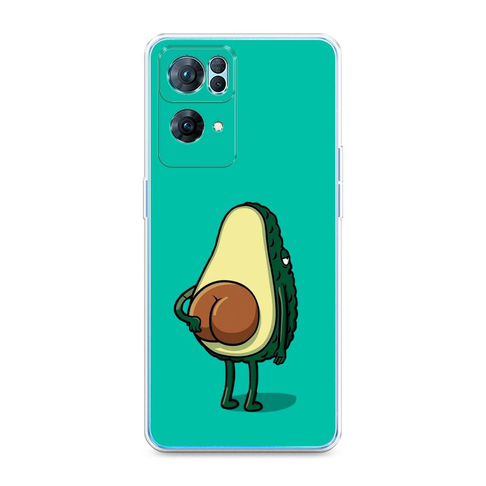 фото Силиконовый чехол "попа авокадо" на oppo reno 7 pro awog