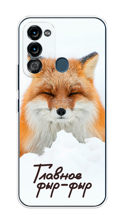 

Чехол на Itel Vision 3 "Снежный фыр-фыр", Оранжевый;белый;коричневый, 3200850-1