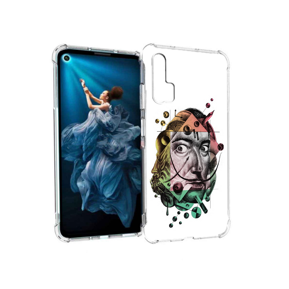 

Чехол MyPads Tocco для Honor 20 Pro разноцветное лицо абстракция (PT129185.18.570), Прозрачный, Tocco